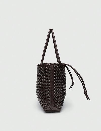 Elegant Woven PU Leather Tote Bag