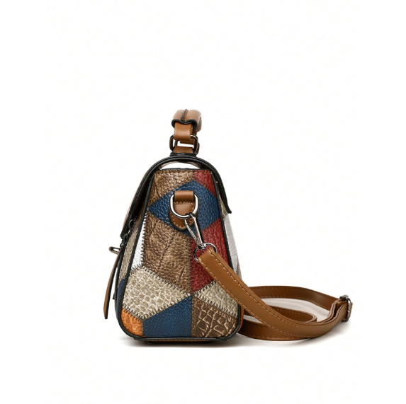 The Mosaic Muse: Geometric Top-Handle Satchel