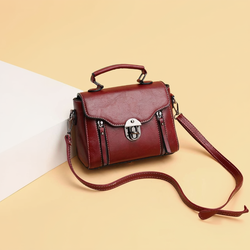 The Mosaic Muse: Geometric Top-Handle Satchel