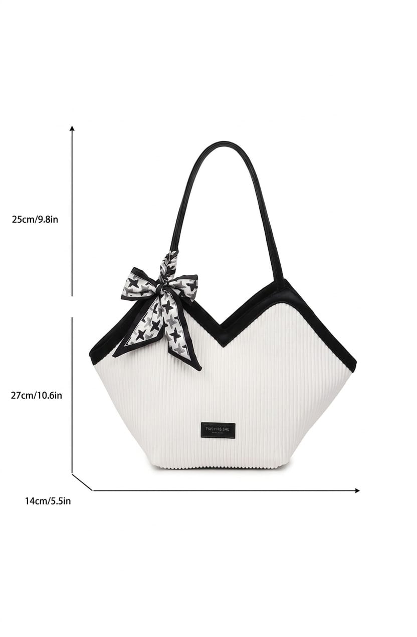 Premium Colorblock Large Capacity Tote Bag