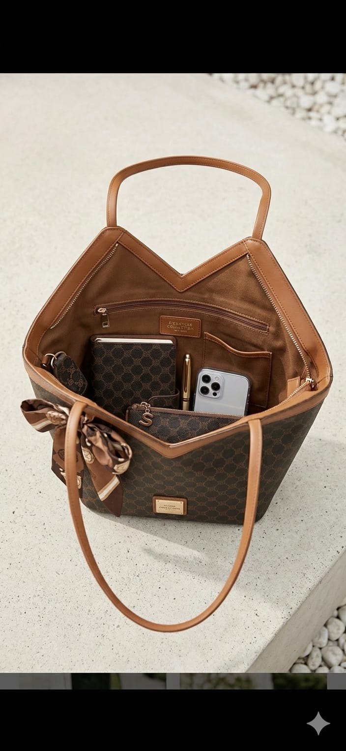 Celestia Luxury Monogram Tote